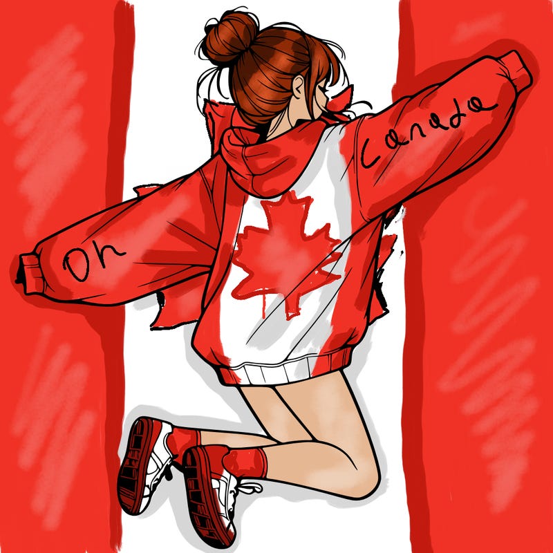 realistic girl jumping with a bun and oversized sweatshirt