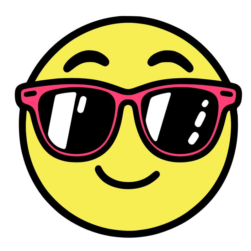 emoji with sunglasses