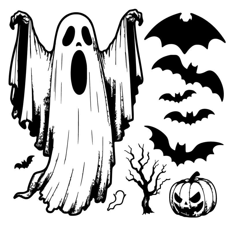 scary halloween realistic ghost