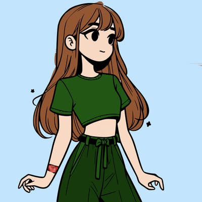 girl in a cute crop top