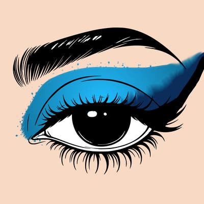 eye closed realistic