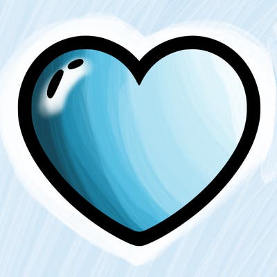 a blank heart