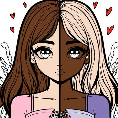 realistic girl split