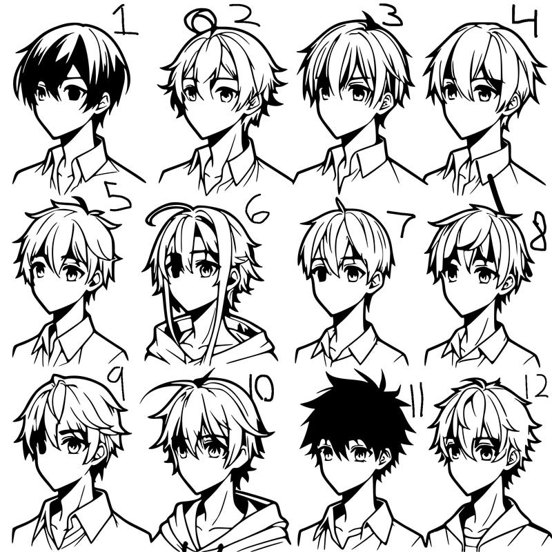 boys that look different anime