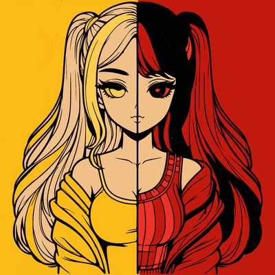 realistic girl split