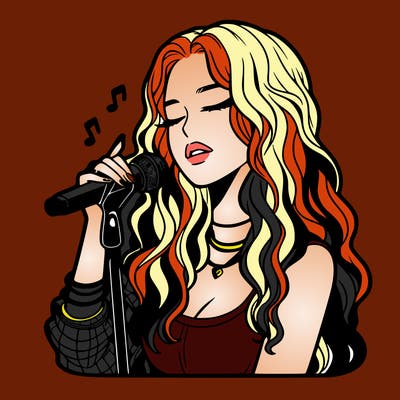 realistic female singer