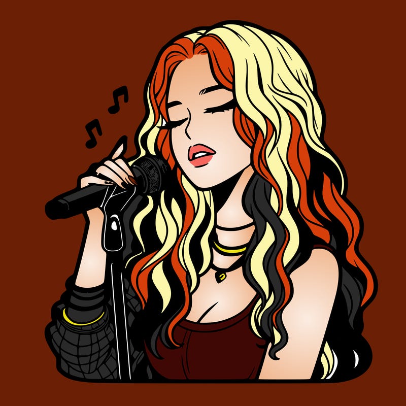 realistic female singer