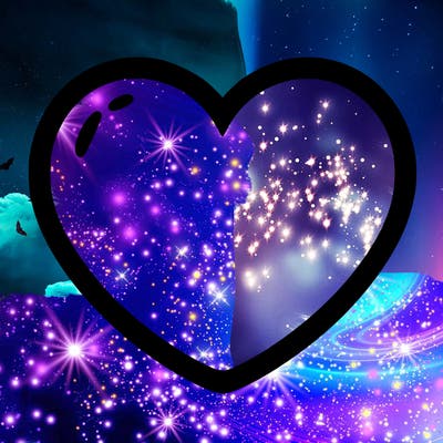 a blank heart