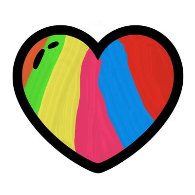 a blank heart