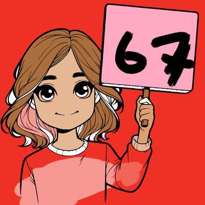 realistic girl holding up a sign