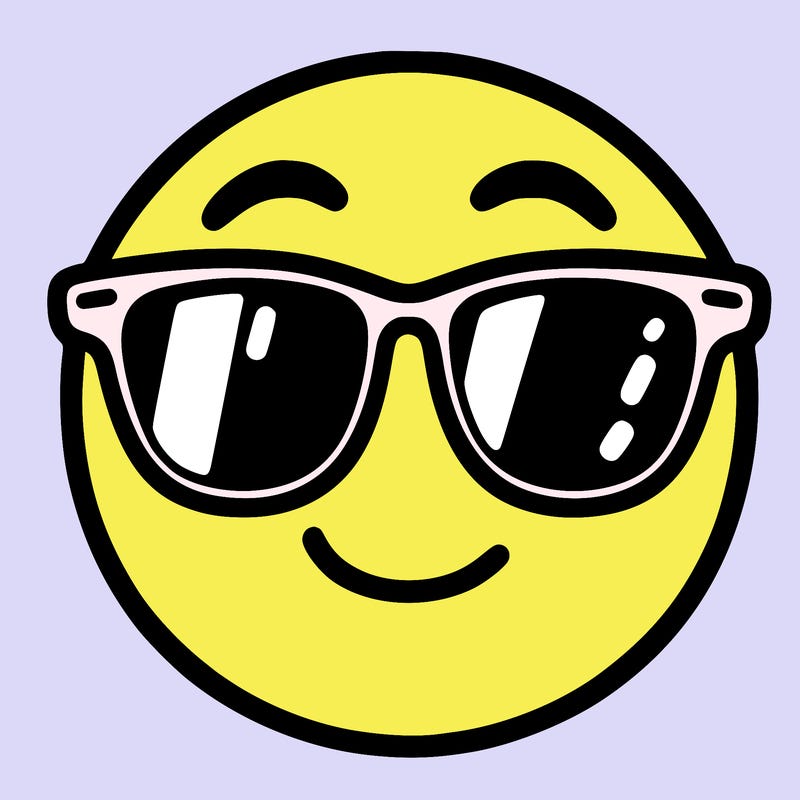 emoji with sunglasses