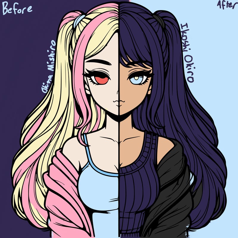 realistic girl split