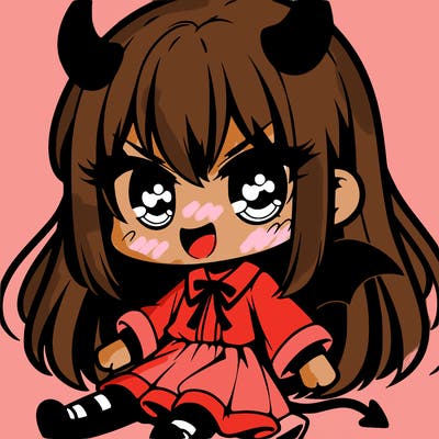 evil cute anime