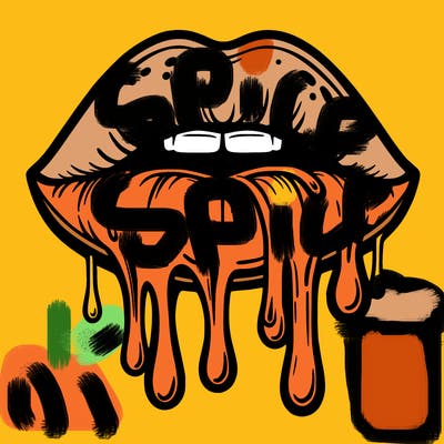 dripping lips