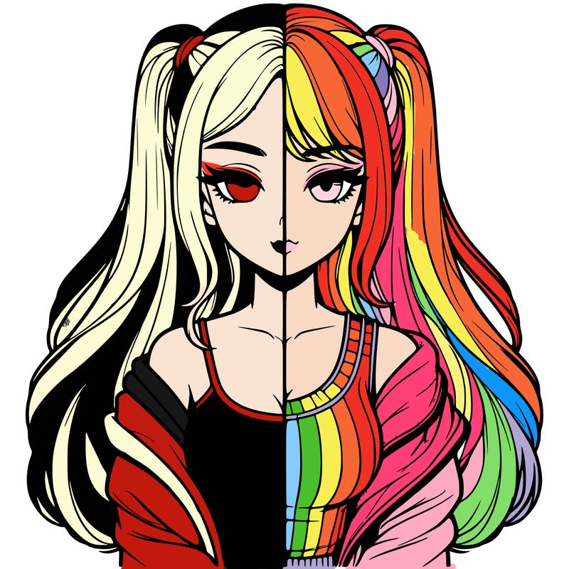 realistic girl split