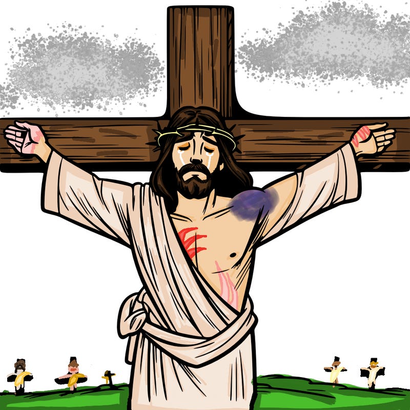 jesus on the cross