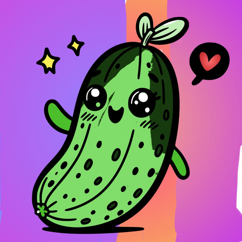 cute, cucumber