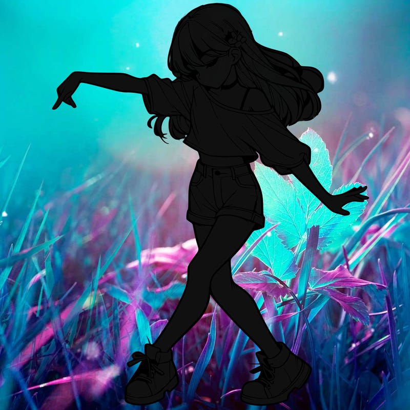 realistic girl danceing