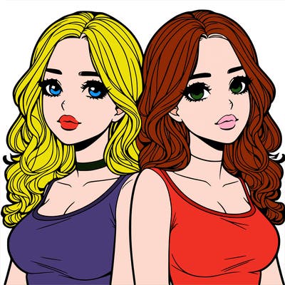 realistic twin sisters