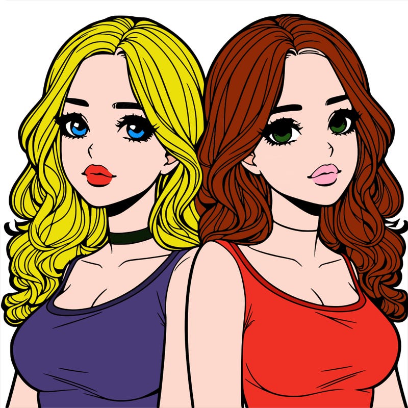 realistic twin sisters