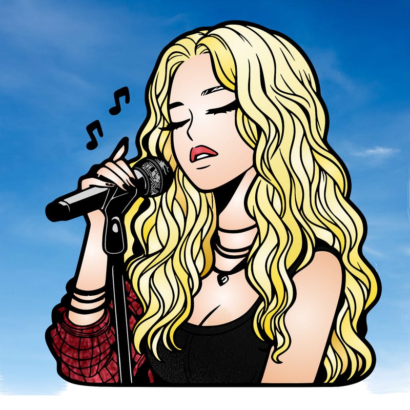 realistic female singer