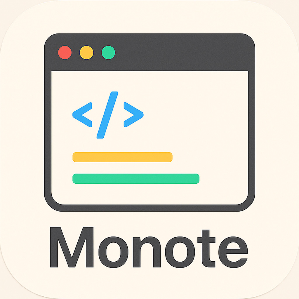 Monote: Text Edit - Editor - Developer Tools App | MWM