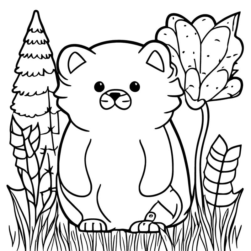 cute easy forest animal