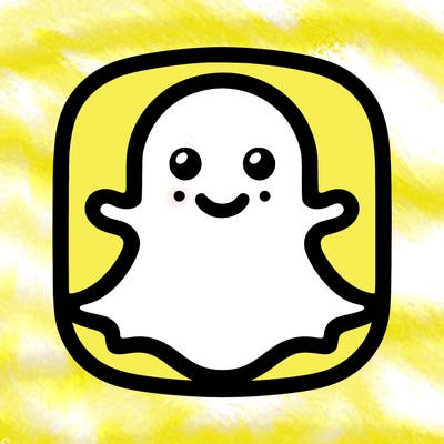 snapchat logo without a face