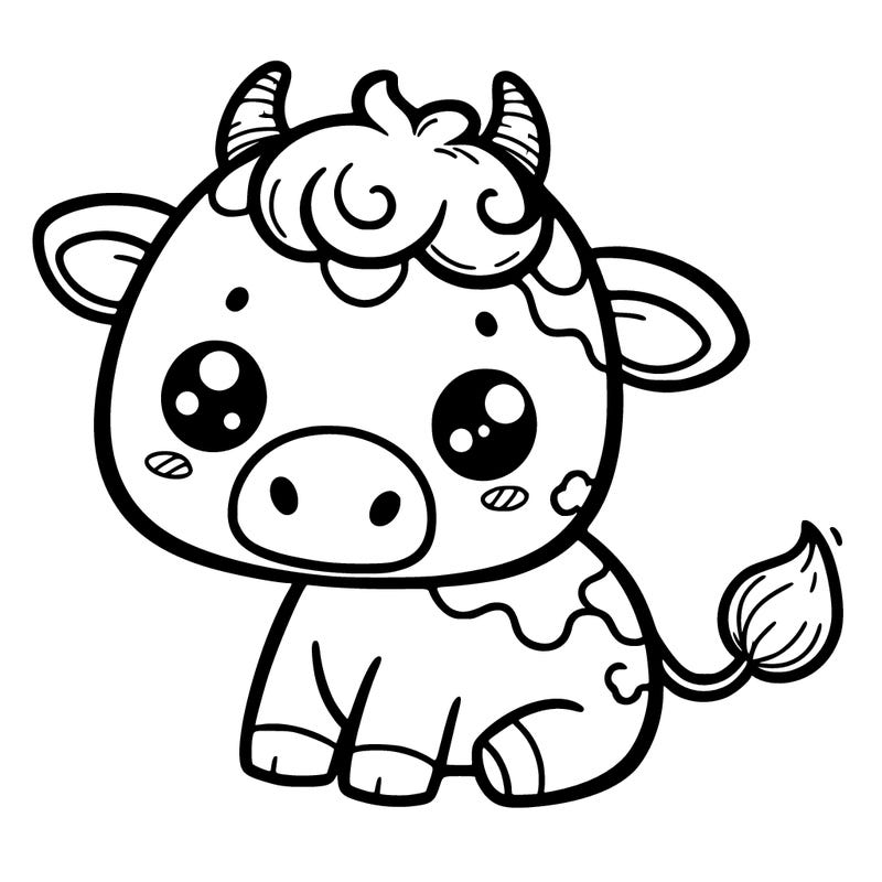 a cute cow