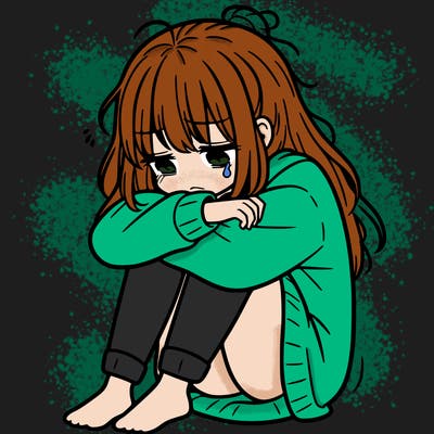 depressed girl