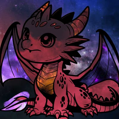 fierce baby night dragon