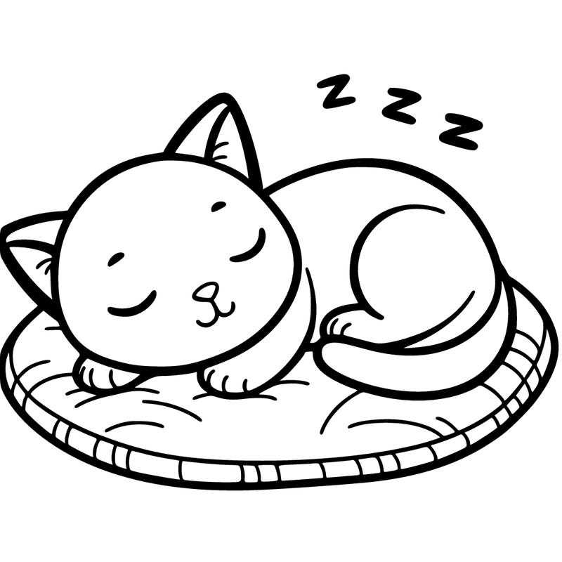 sleeping cat