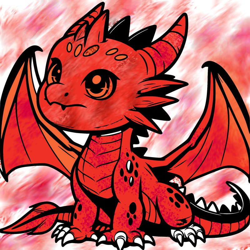fierce baby night dragon