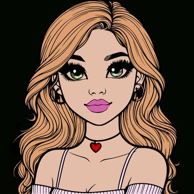 realistic pretty girl