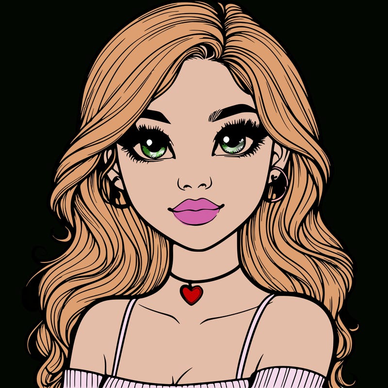 realistic pretty girl