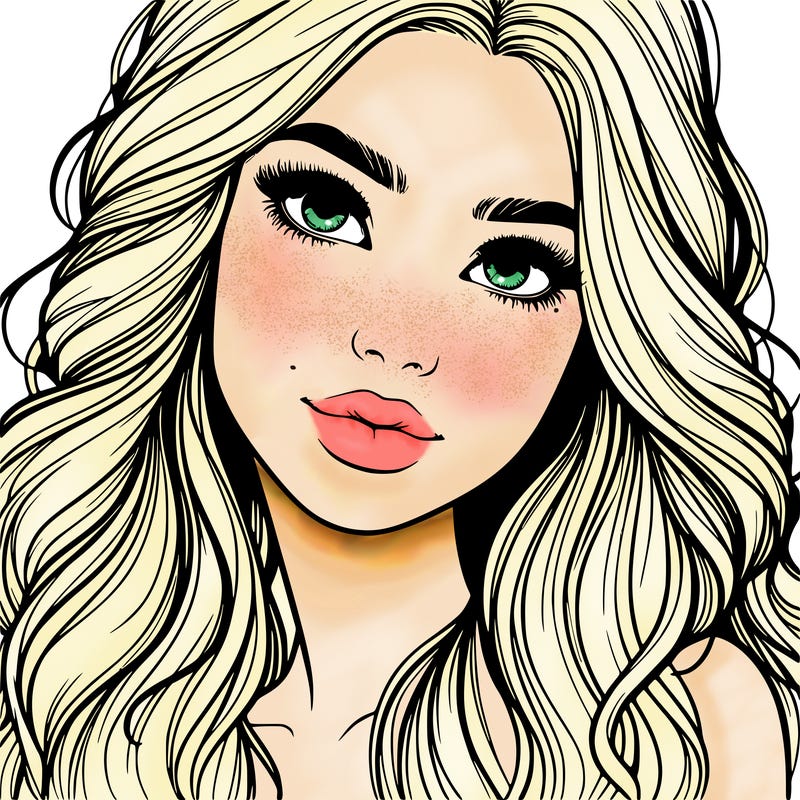beautiful realistic girl