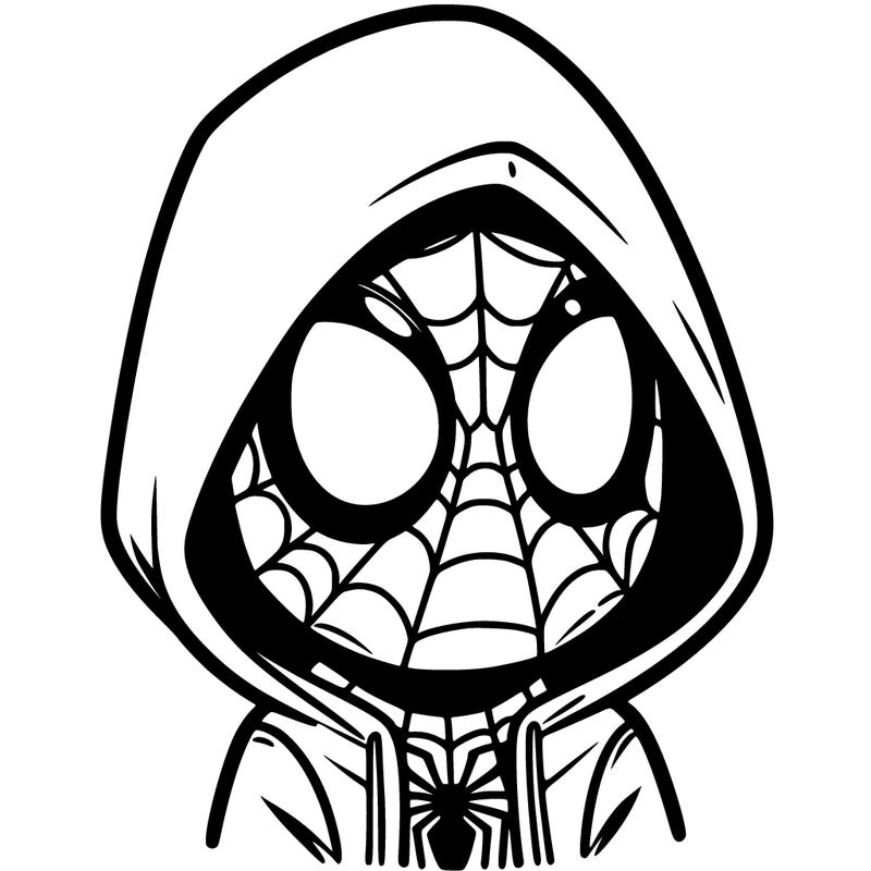 spider man with a hood
