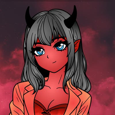realistic devil girl