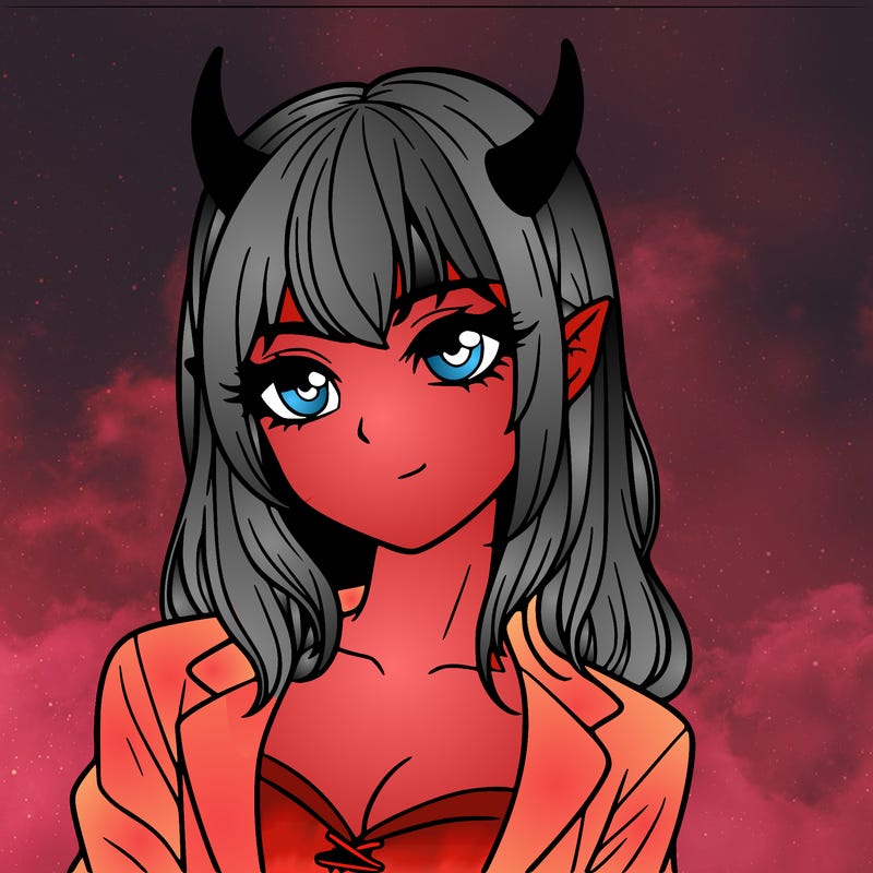 realistic devil girl