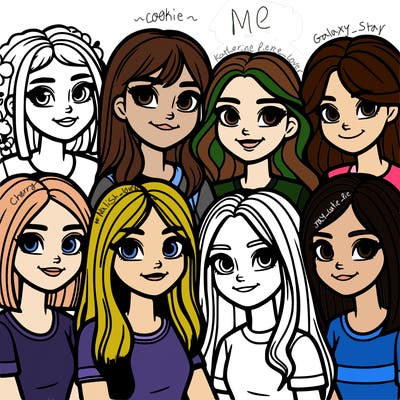 a group of teenage girls