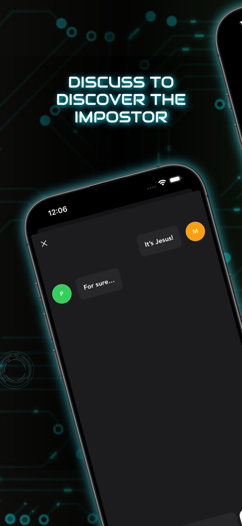 In-game chat screen where players discuss and vote to discover the imposter