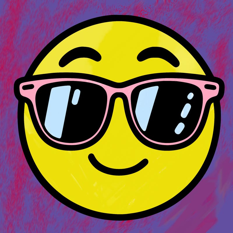 emoji with sunglasses