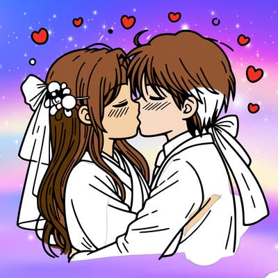 kissing