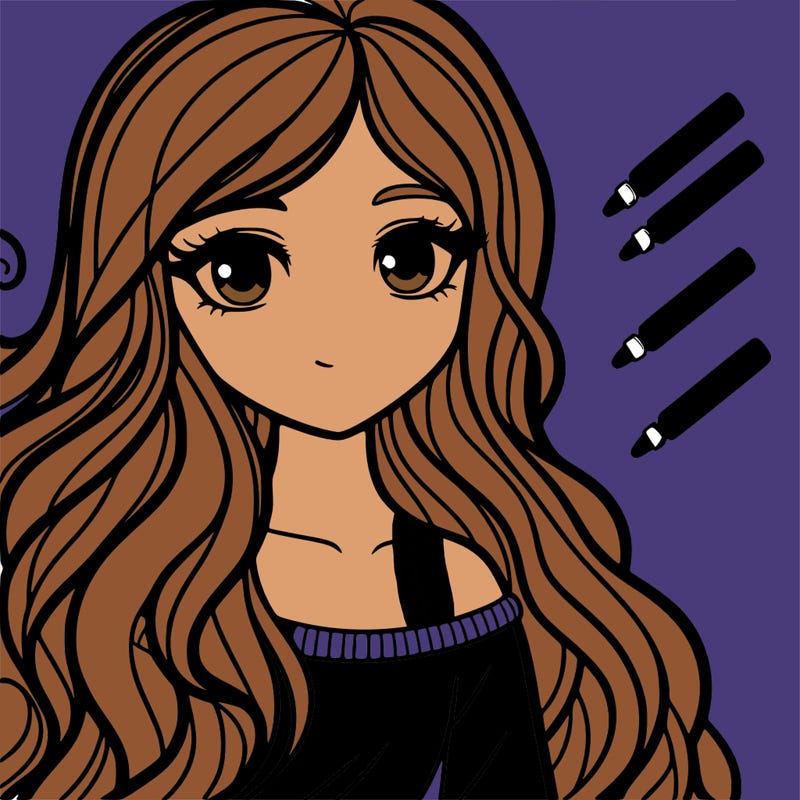 girl with beautiful hair