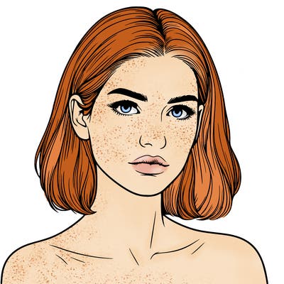 realistic portrait of woman