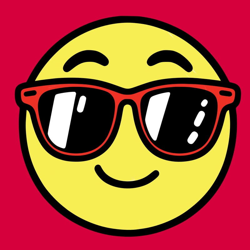 emoji with sunglasses