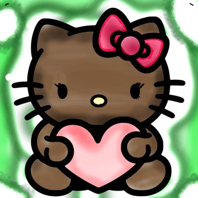 hello kitty with heart