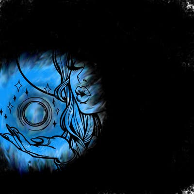 realistic elf casting a spell with lips