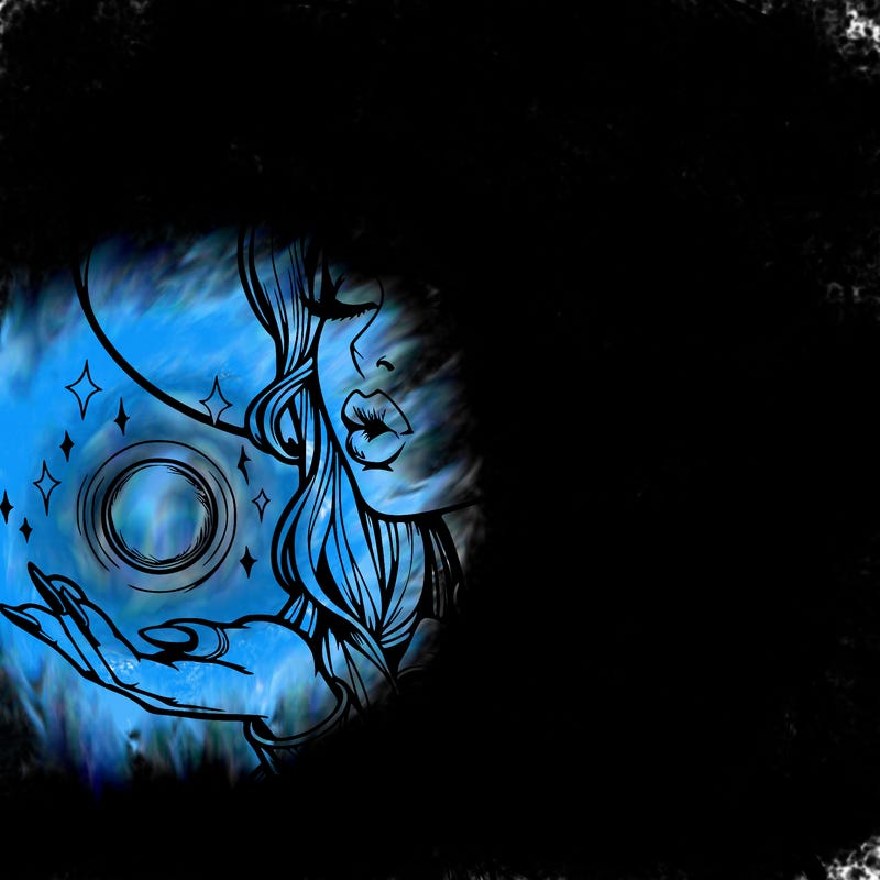 realistic elf casting a spell with lips