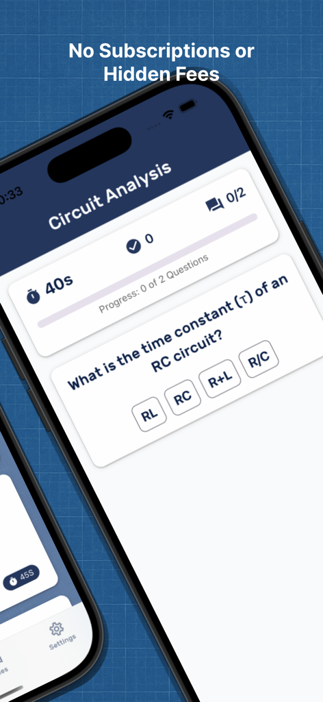 PE Prep Pro - Pregunta de práctica de análisis de circuitos de ingeniería eléctrica en la aplicación PE Prep Pro.